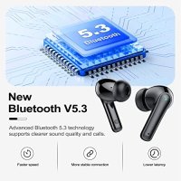 Нови Bluetooth 5.3 Безжични Слушалки S2 - Мощен Бас, AI Шумопотискане, снимка 5 - Bluetooth слушалки - 44179893