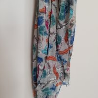Цветен дамски шал, снимка 2 - Шалове - 30028027