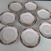 Френски чинии за хранене-порцелан Лимож, снимка 1 - Чинии - 42910283