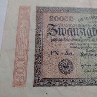 Райх банкнота - Германия - 20 000марки / 1923 година - 17992, снимка 3 - Нумизматика и бонистика - 31024601