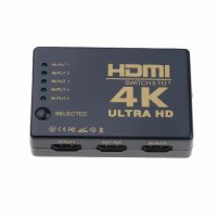 4К ULTRA HD HDMI суич с дистанционно управление, снимка 6 - Плейъри, домашно кино, прожектори - 31134998