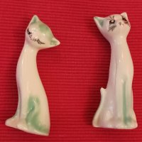 Две порцеланови фигурки, котки. , снимка 5 - Колекции - 44177178