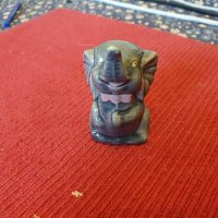 Слонче - статуетка от Индия №9 порцелан , снимка 3 - Статуетки - 42078267