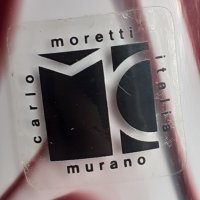 Страхотна маркова дизайнерска ваза Carlo Moretti Murano, снимка 6 - Антикварни и старинни предмети - 38987977
