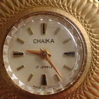 Механичен колекционерски часовник CHAIKA 17 JEWELS USSR дебела позлата перфектно състояние 38016, снимка 3 - Антикварни и старинни предмети - 40757076