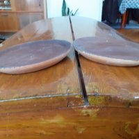Стара дървена чиния,чинии, снимка 2 - Други ценни предмети - 31387885