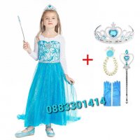 Рокля Елза Замръзналото кралство Frozen , снимка 8 - Детски рокли и поли - 34456068