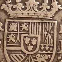 Сребърна монета 2 реала 1723г. Филип пети Севиля Испания 18689, снимка 4 - Нумизматика и бонистика - 42929938