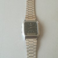 Ретро часовник CASIO AQ - 230. Japan. Vintage. Dual time. Ana-digi , снимка 4 - Мъжки - 42625295