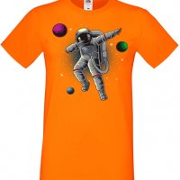 Мъжка тениска Dabbing astronaut,Изненада,Повод,Подарък,Празник, снимка 3 - Тениски - 37659662