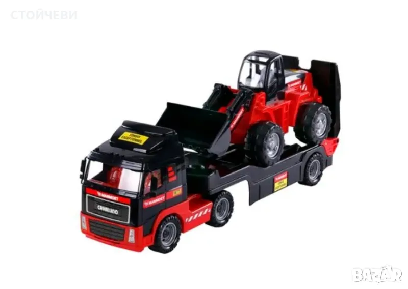 Игрален комплект - камион и булдозер, Mammoet, снимка 1