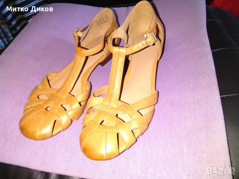 Clarks artisan маркови женски сандали естествена кожа  отлични №41 стелка 255мм, снимка 1