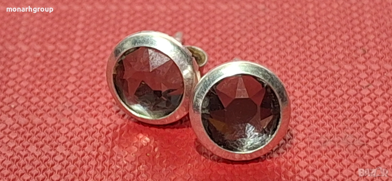 Сребърни обеци, снимка 1