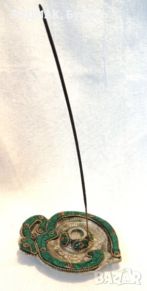 Метална Поставка за Ароматни Пръчици и Конуси - ОМ, снимка 1