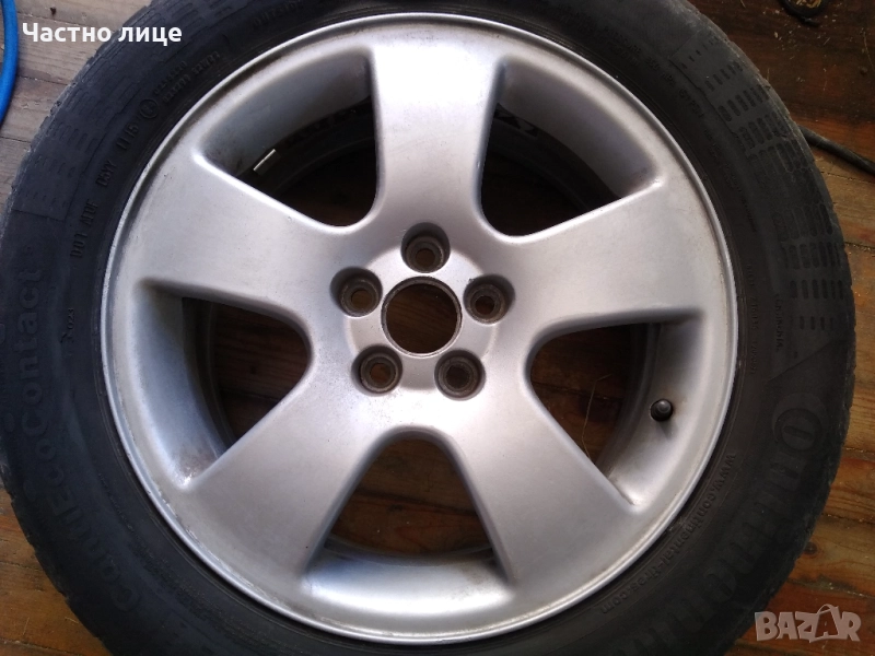 Алуминиеви джанти 16 5х100 Фолксваген Ауди Сеат Шкода лети 5 лъча, снимка 1