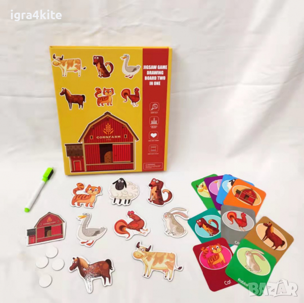 дигитална магнитна кутия с магнити на селскостопански животни / 3 модела, снимка 1