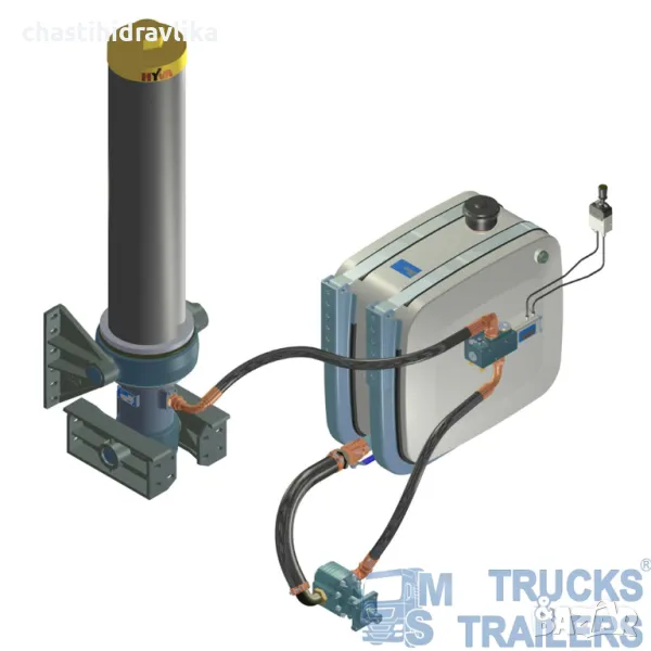 Еднокръгова хидравлична система 3/4" с маркучи Турция, снимка 1