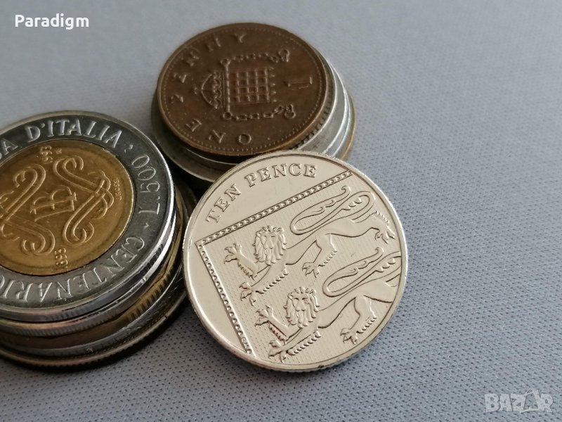 Монета - Великобритания - 10 пенса (AUNC) | 2014г., снимка 1