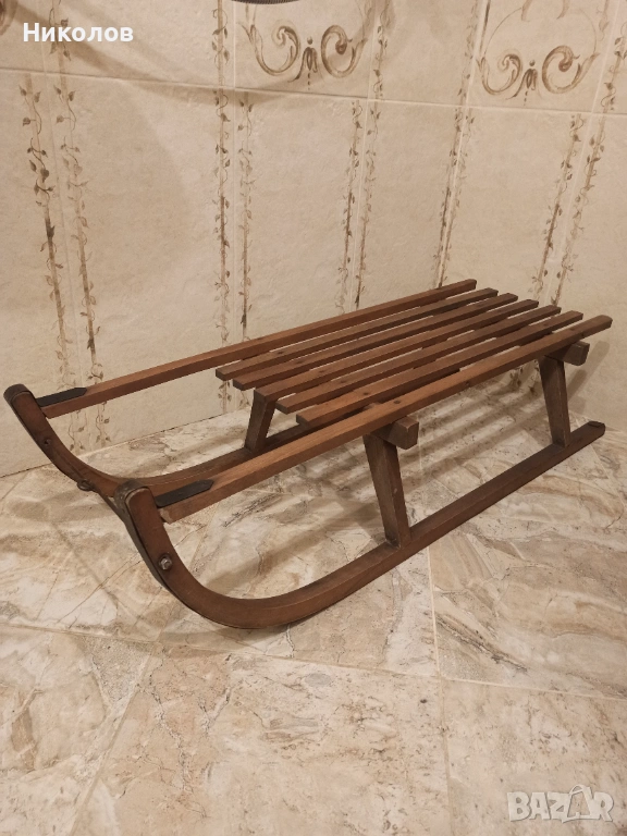 Дървена шейна, снимка 1