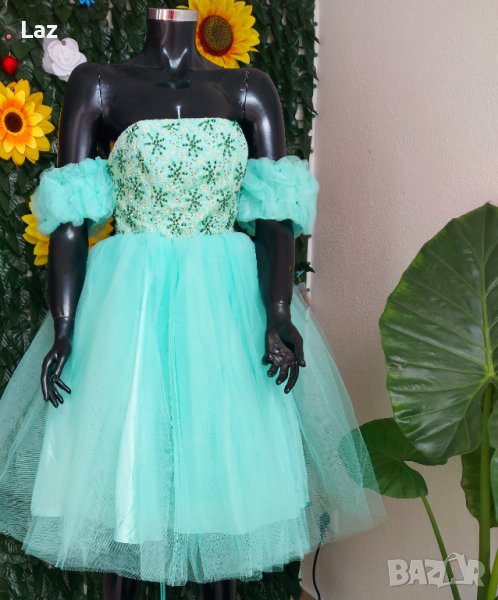 официална бална рокля с обем , снимка 1