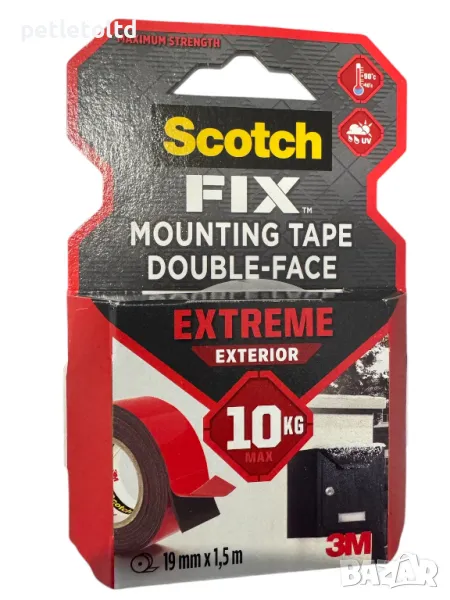 3M Scotch® FIX Extreme екстериорна двойнолепяща монтажна лента 19 mm Х 1.5 m , снимка 1