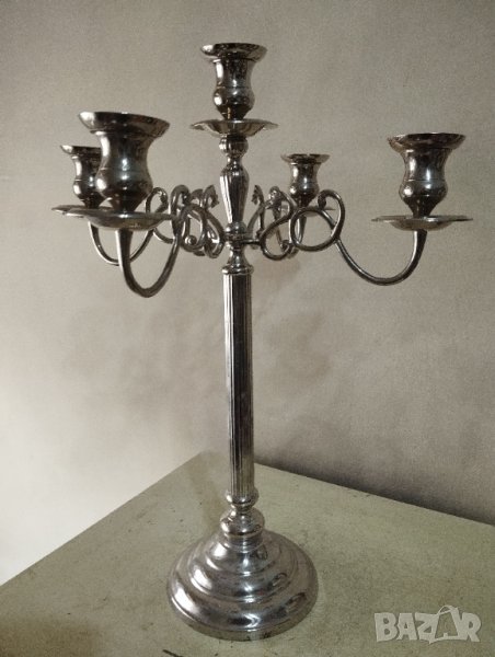 ретро метален свещник, снимка 1