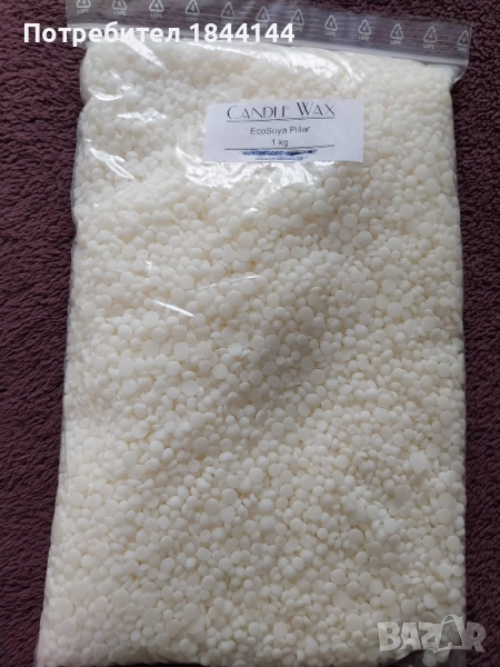Соев въсък на гранули за свещи, снимка 1
