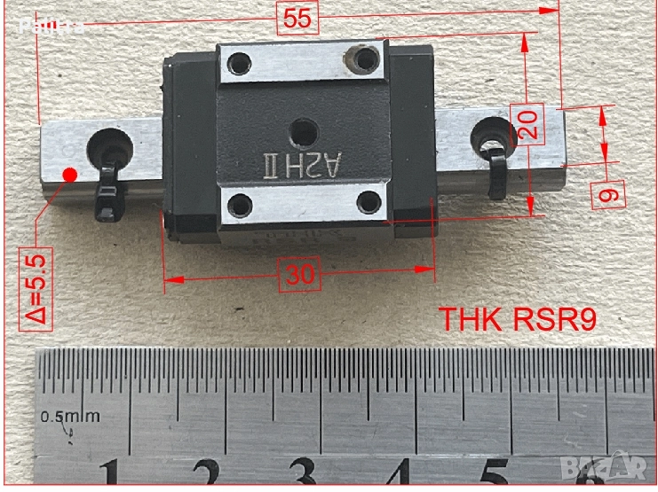 Линейни направляващи THK RSR9, снимка 1