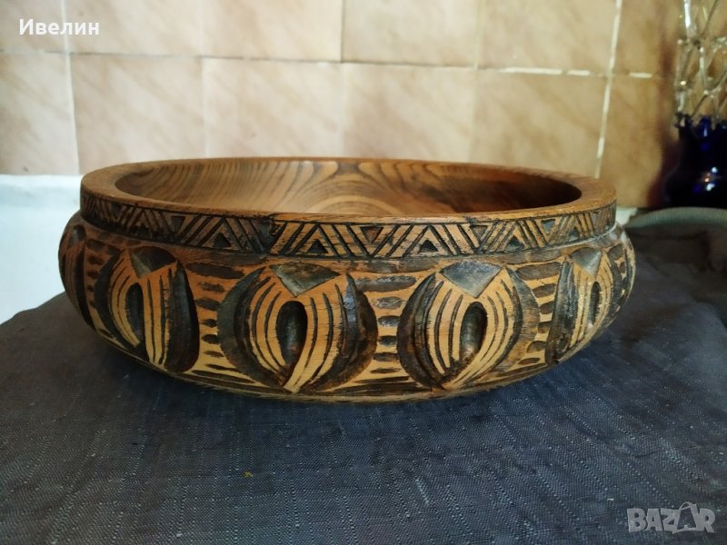 стара дървена купа, снимка 1