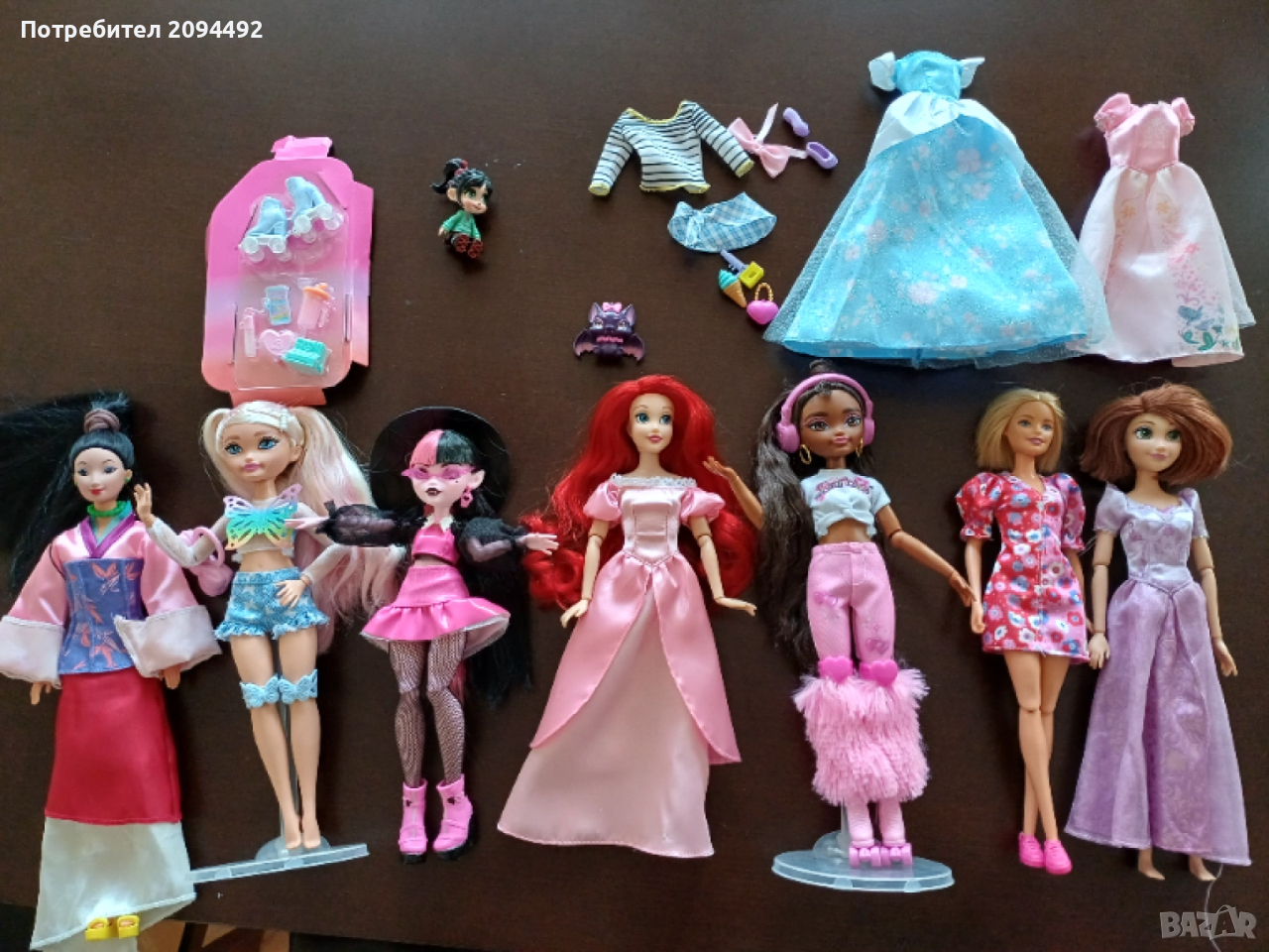 Лот кукли Monster High, Disney, Barbie Dream Besties, Mattel, снимка 1