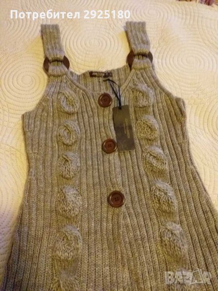Плетен елек , рокля , туника S / M / L, снимка 1