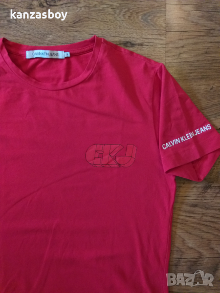 CALVIN KLEIN JEANS CKJ 3D GRAPHIC - страхотна мъжка тениска С, снимка 1