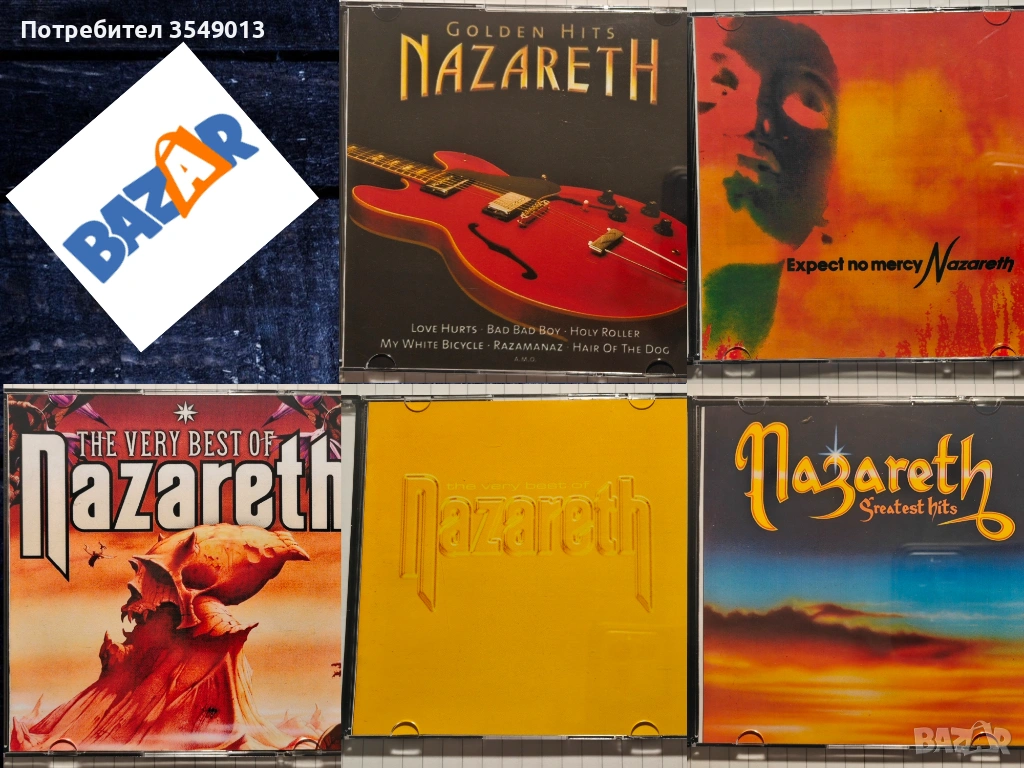 Неофициални cd / цд дискове - нови - NAZARETH [BEST OF/GR. HITS], снимка 1