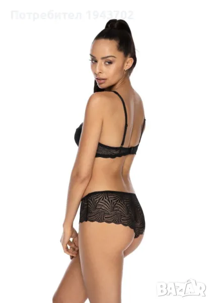 Бикини с дантела в черен цвят LOU F-334354, снимка 1