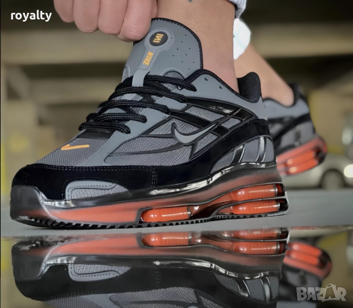 Мъжки маратонки NIKE N27 INI Цвят Сиво и Оранжево, снимка 1