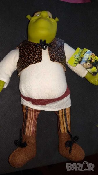 Шрек,Фиона и Котарака в чизми-плюшени/плат играчки, снимка 1