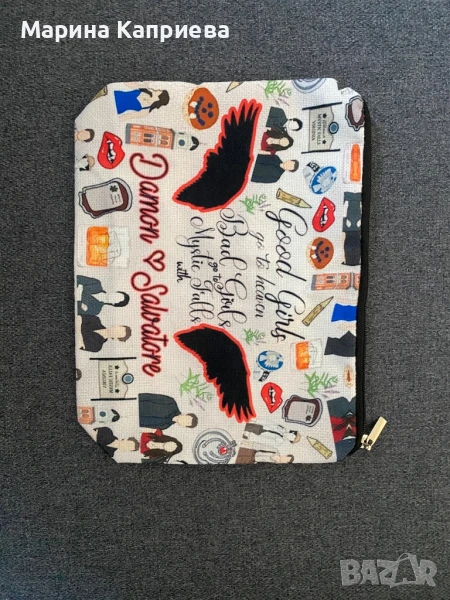 Нов текстилен , тематичен несесер на Дневниците на вампира , снимка 1