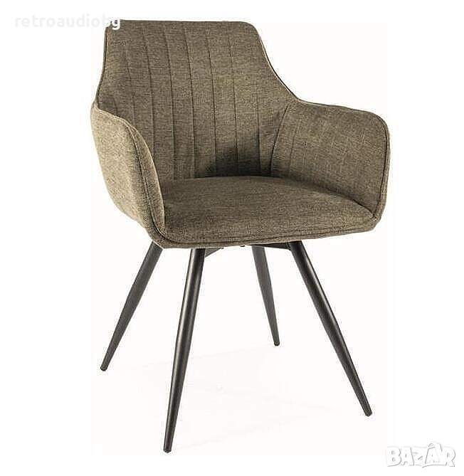  Трапезно кресло БАЛЛО БРЕГО зелена маслина цвят, снимка 1