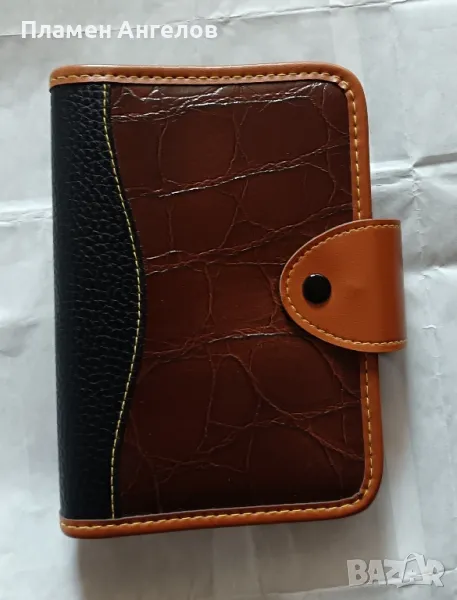 Кожена подвързия за органайзер, снимка 1