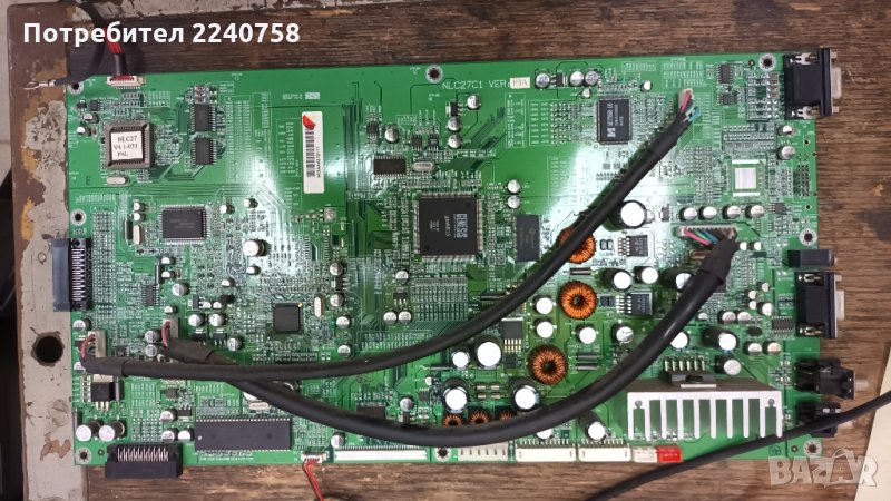 Main Board NLC27C1 от телевизор с дефектна матрица Logik LCXW30NN6.Панел V296W1-L11, снимка 1