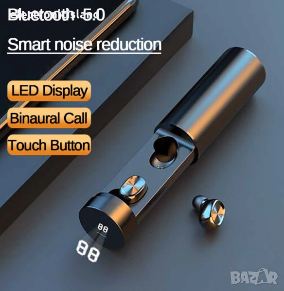 Блутут безжични B9 TWS Bluetooth 5 стерео слушалки хендсфри HIFI Sport MIC AUTO Gaming Music Headset, снимка 1