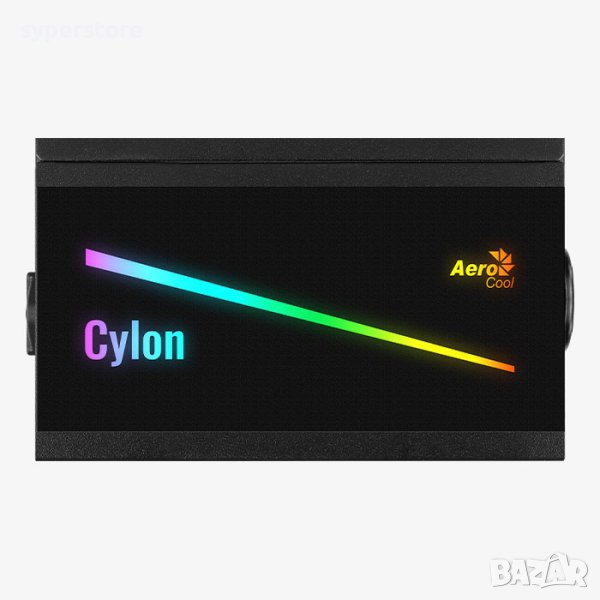Захранване за настолен компютър Aerocool Cylon 500W ATX/EPS 12V Active PFC 80 PLUS RGB подсветка , снимка 1