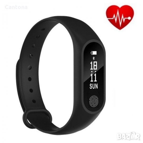 Фитнес гривна M2, Пулс, Калории,Крачкомер, Кръвно налягане, снимка 1