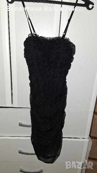 черна дантелена рокля, снимка 1