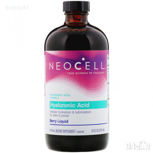 Течна хиалуронова киселина за пиене Neocell, Hyaluronic Acid, Berry Liquid, 473 ml, снимка 1