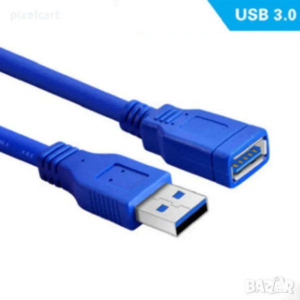 Кабел USB 3.0 удължител- 1.5м., снимка 1