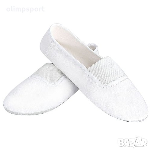 Цвички за гимнастика, балет и танци. Изработени от здрав памучен плат с цяла кожена подметка. Подход, снимка 1