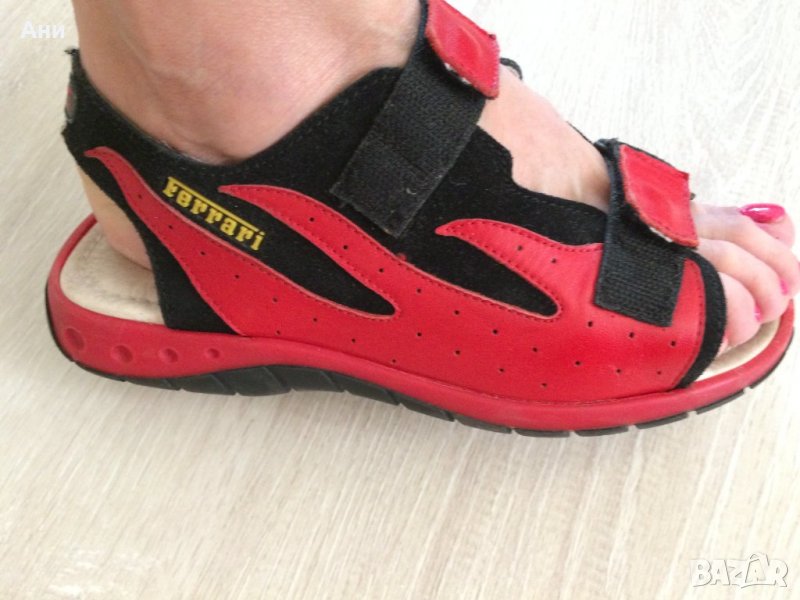Удобни спортни сандали Ferrari balduucci - естественна кожа., снимка 1