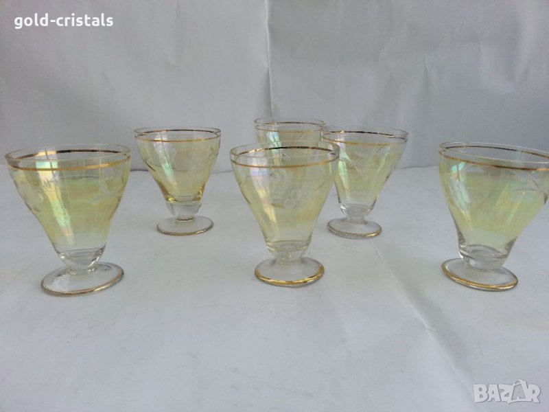 Ретро чашки за ракия с гарафа , снимка 1