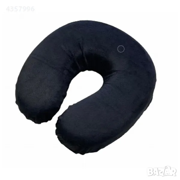  Възглавница за врат 1709 - черна, снимка 1